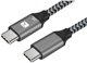 Techly Καλώδιο USB 3.2 USB-C σε USB-C, 100W, 20Gb/s, 4K, 2m, Μαύρο