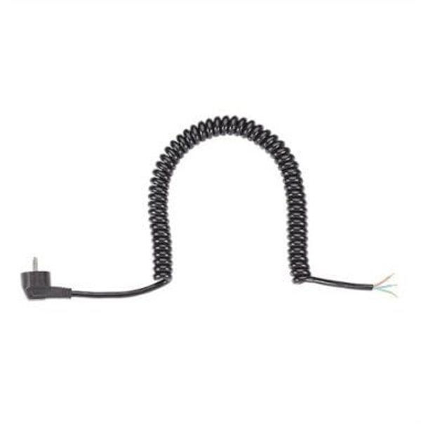Σπειροειδές καλώδιο BACHMANN 1-4m μαύρο, H05VV-F 3G1.5mm AEH/CEE7/7