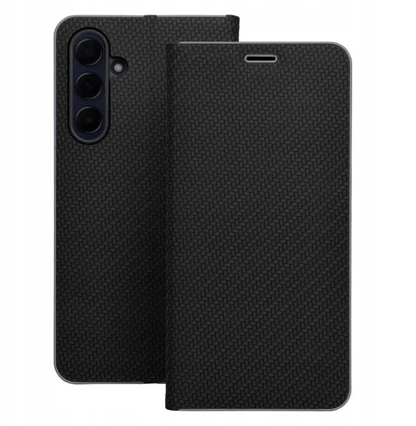 Kabura LUNA Book Carbon do SAMSUNG A17 czarny