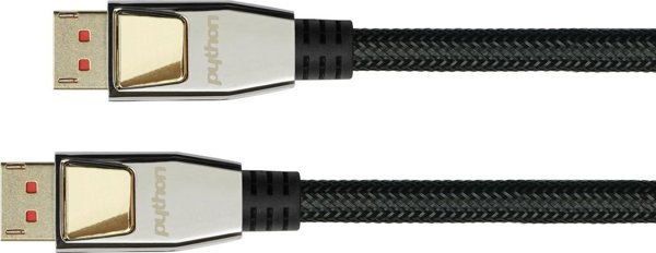 Καλώδιο PYTHON Python DisplayPort 1.4 Καλώδιο Νάιλον πλέξη μαύρο 5μ