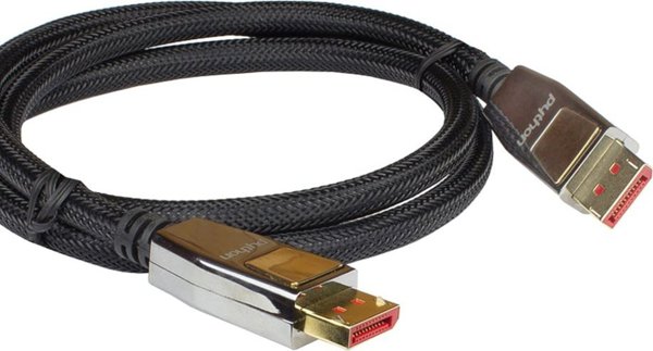 Καλώδιο PYTHON Python DisplayPort 1.4 Καλώδιο Νάιλον πλέξη μαύρο 5μ