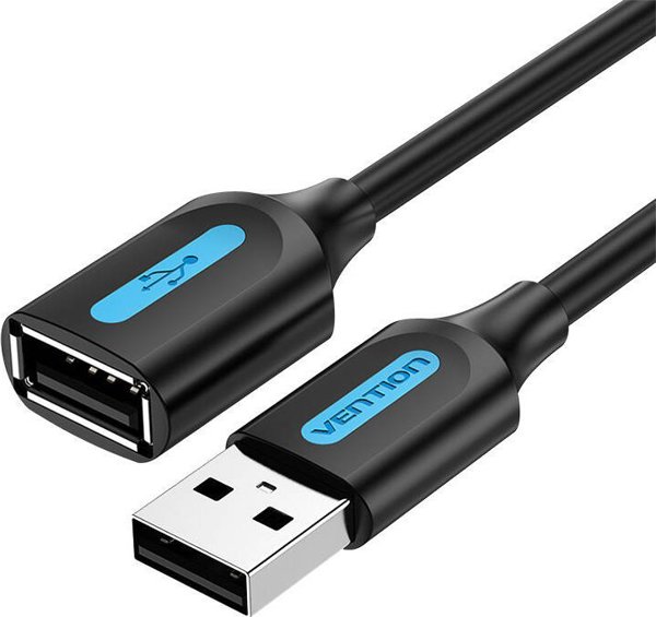 Καλώδιο USB Vention Επιμηκυντής USB 2.0 αρσενικό-θηλυκό Vention CBIBF 1μ μαύρο PVC