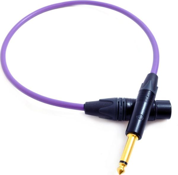 Καλώδιο Melodika Jack 6.3mm - XLR 8m μωβ
