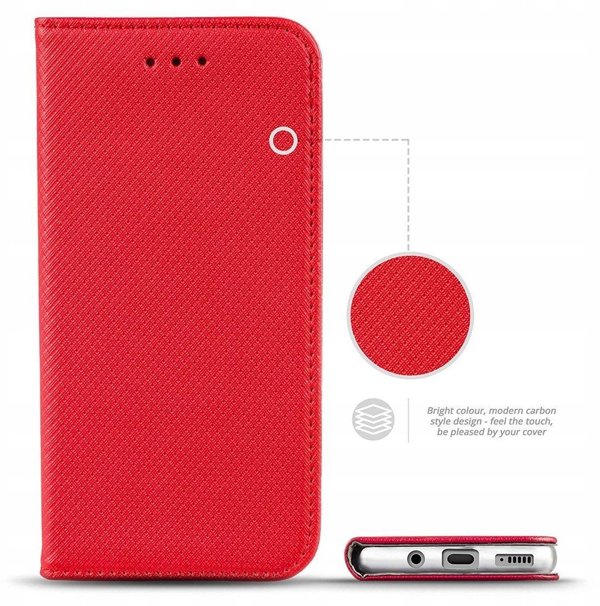 Θήκη SMART CASE Book για MOTOROLA G86 5G κόκκινο