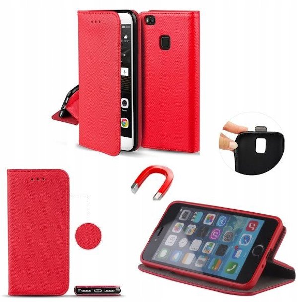 Θήκη SMART CASE Book για MOTOROLA G86 5G κόκκινο
