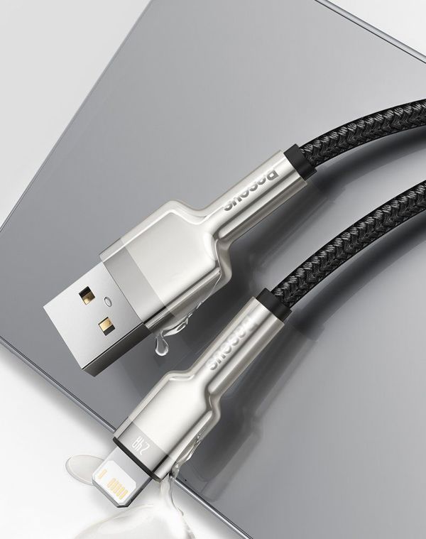 Καλώδιο Baseus USB-A σε Lightning 2.4A, Μήκος 1m, Πράσινο