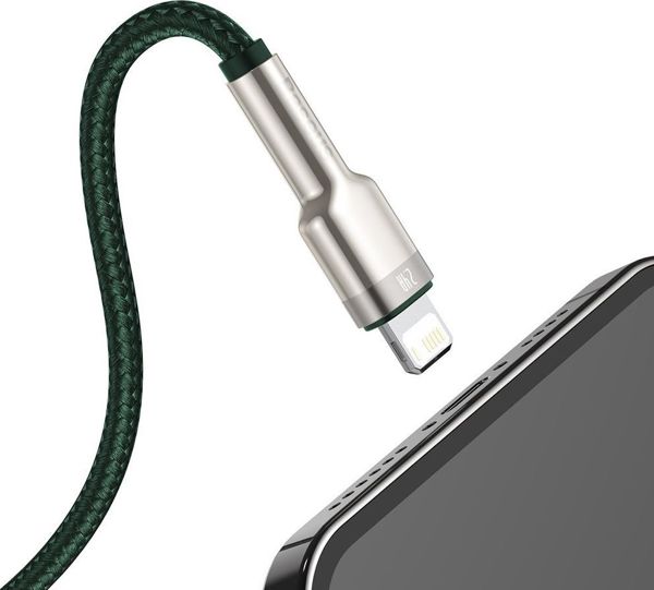 Καλώδιο Baseus USB-A σε Lightning 2.4A, Μήκος 1m, Πράσινο
