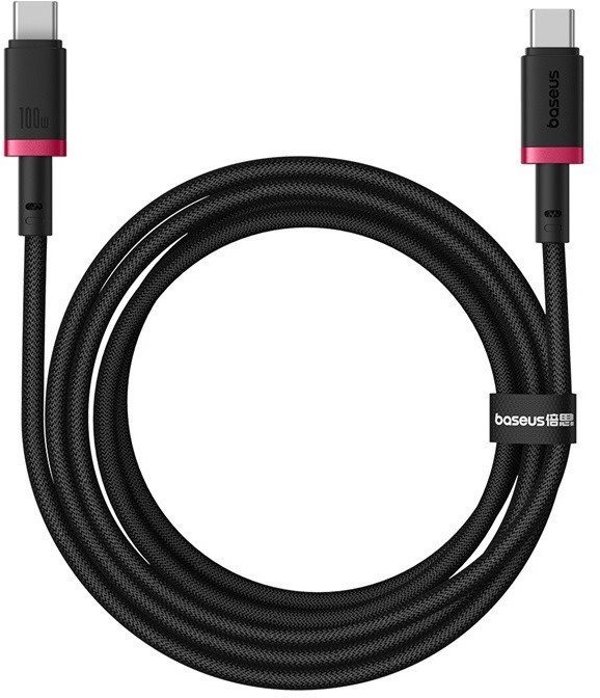 Kabel USB Baseus USB-C - USB-C 2 m Czerwono-czarny (P10377803U01-03)