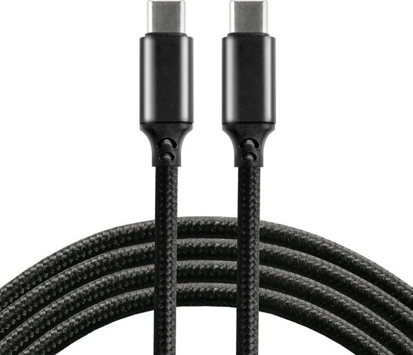 EverActive Καλώδιο USB-C σε USB-C 1m, Fast Charging & Power Delivery, Μαύρο (CBB-1PD5)