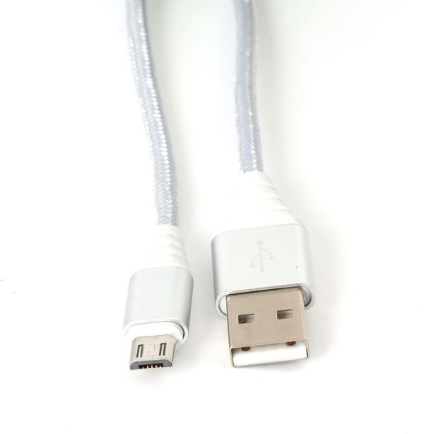 Καλώδιο USB Omega USB-A - 1 m Ασημί (OUFBB3MBOXS)