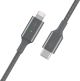 Καλώδιο USB Belkin USB-C - Lightning 1.2 m Γκρι (CAA006BT04GR)