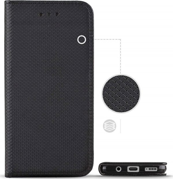 Kabura Smart Case βιβλίο για REALME C25Y μαύρο