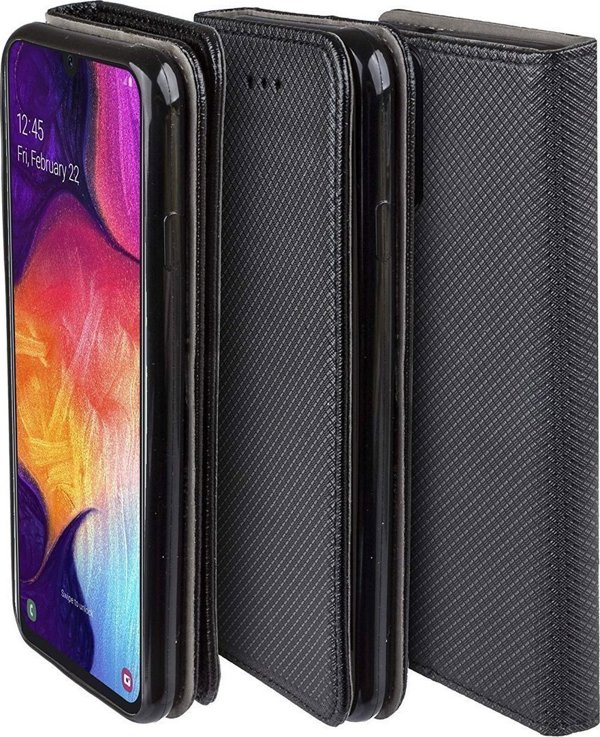 Kabura Smart Case βιβλίο για REALME C25Y μαύρο