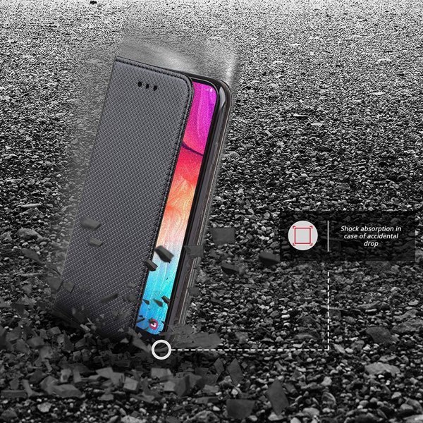 Kabura Smart Case βιβλίο για REALME C25Y μαύρο