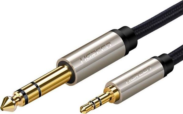 Καλώδιο Ugreen Jack 3.5mm - Jack 6.3mm 1m ασημί (UGR547GRY)