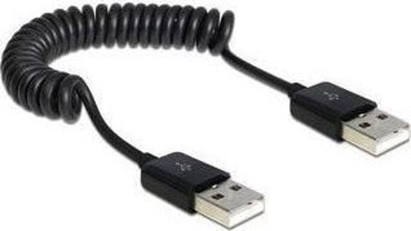Καλώδιο USB Delock USB-A - USB-A 0.6 m Μαύρο (83239)
