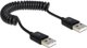 Καλώδιο USB Delock USB-A - USB-A 0.6 m Μαύρο (83239)