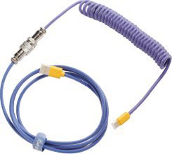 Ducky Premicord Καλώδιο USB-A σε USB-C 1.8m, Μωβ (DKCC-HZCNC1)