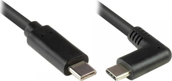 Καλώδιο USB Alcasa USB-C - USB-A 0.5 m Μαύρο (GC-M0260)