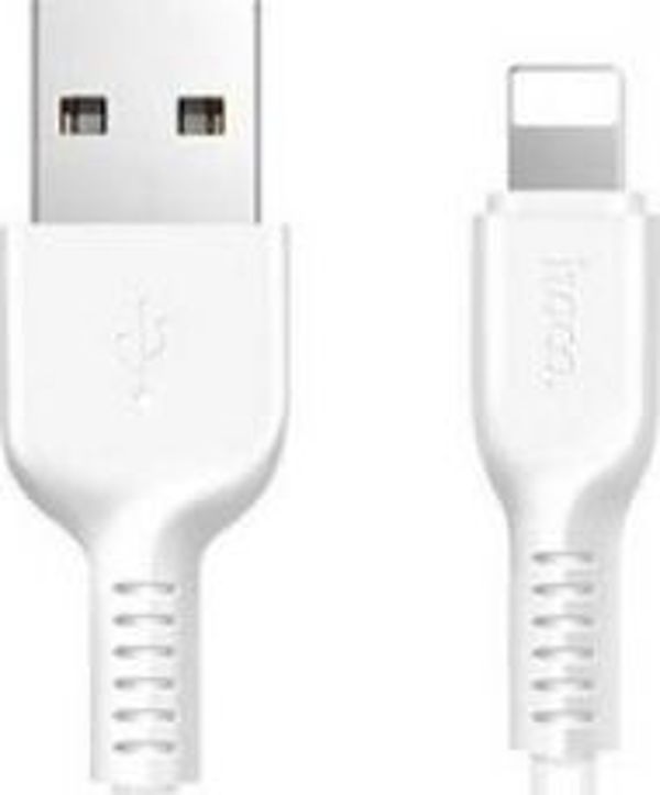 Καλώδιο USB Hoco USB-A - Lightning 1 μ Λευκό (6957531068815)