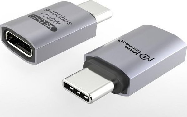 Καλώδιο MicroConnect USB4 Gen 3x2 USB-C Premium, 40Gbps, 240W, 1m
