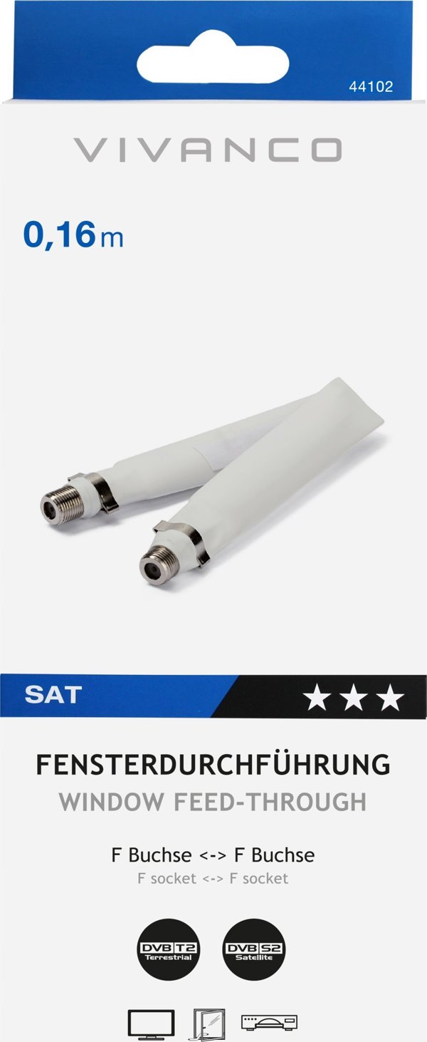 Καλώδιο Vivanco Vivanco καλώδιο SAT F-socket flat (44102)