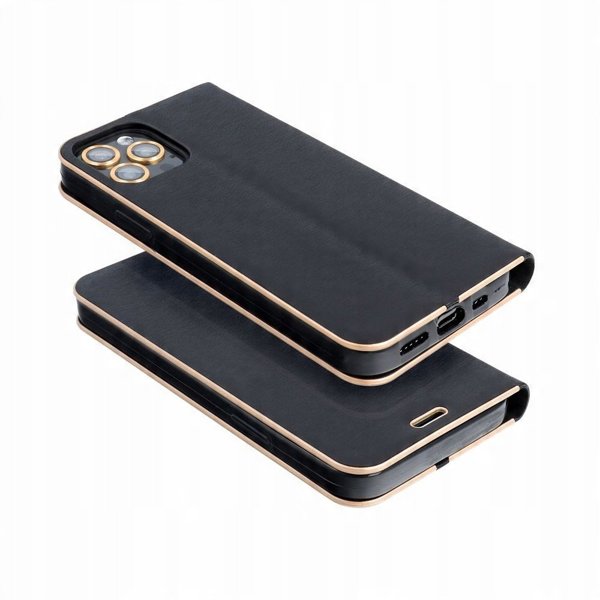 Θήκη LUNA Book Gold για XIAOMI Redmi Note 14 5G μαύρο
