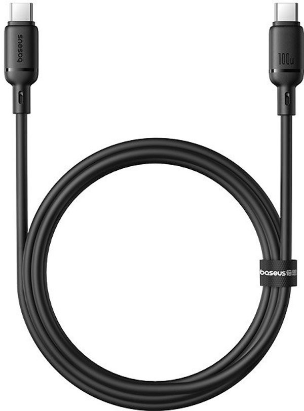 Kabel Baseus Silky Series 100W USB-C - USB-C 1m - czarny