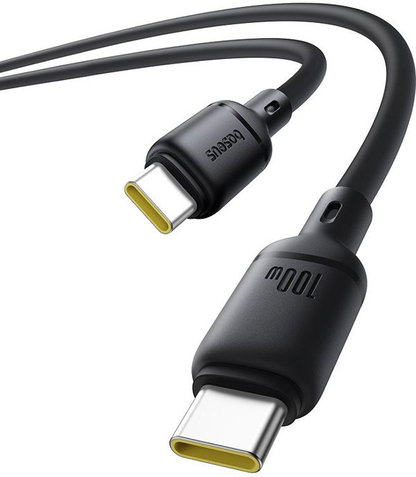 Kabel Baseus Silky Series 100W USB-C - USB-C 1m - czarny