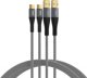 Καλώδιο EFB Elektronik USB-A σε USB-C 2.0, Μήκος 3m, Μαύρο/Γκρι, USB-AC-00009
