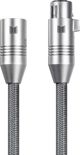 Καλώδιο Μικροφώνου Monoprice XLR Male to XLR Female, 2m, Γκρι