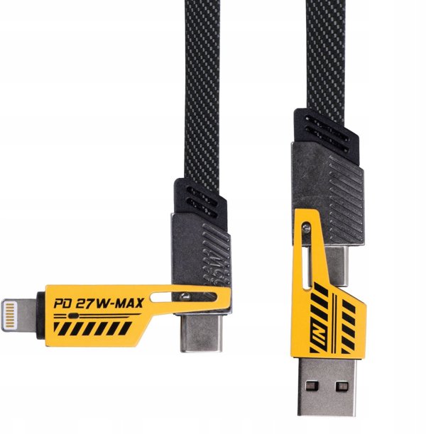 Καλώδιο USB A + USB τύπου C / USB τύπου C + Lightning 1μ AK-USB-57 65W