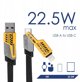 Καλώδιο USB A + USB τύπου C / USB τύπου C + Lightning 1μ AK-USB-57 65W