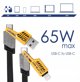 Καλώδιο USB A + USB τύπου C / USB τύπου C + Lightning 1μ AK-USB-57 65W