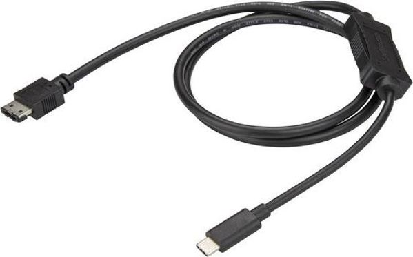 Kabel USB StarTech USB-C - eSATA 1 m Czarny (USB3C2ESAT3)