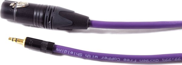 Καλώδιο Melodika Jack 3.5mm - XLR 20m μωβ