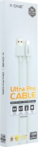 Καλώδιο USB X-One USB-A - USB-C Λευκό (5903396159381)