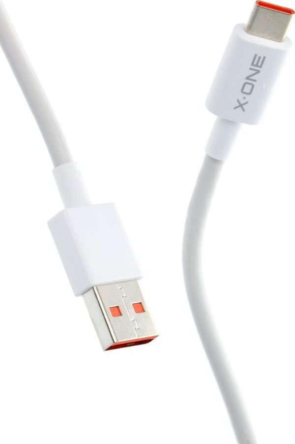 Καλώδιο USB X-One USB-A - USB-C Λευκό (5903396159381)