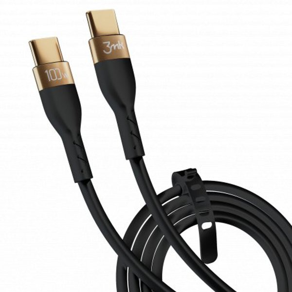 3MK USB-C - Καλώδιο USB-C USB 2 m Μαύρο (εξαντλημένο) 11854991 5903108464604