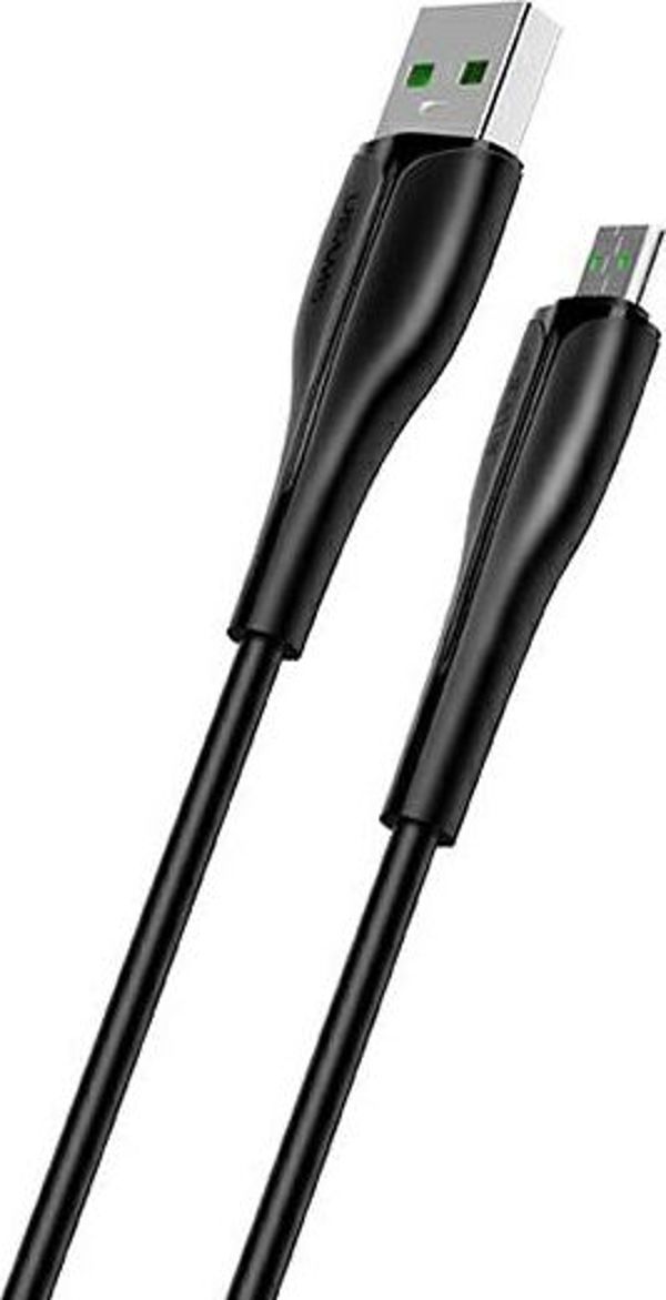 Καλώδιο USB USAMS USB-A - microUSB 1 m Μαύρο (SJ375USB01)