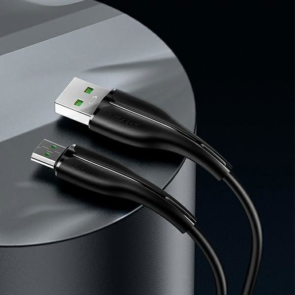 Καλώδιο USB USAMS USB-A - microUSB 1 m Μαύρο (SJ375USB01)