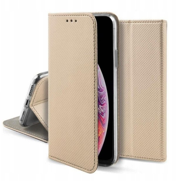 Θήκη Kabura SMART CASE Book για MOTOROLA G86 5G χρυσό