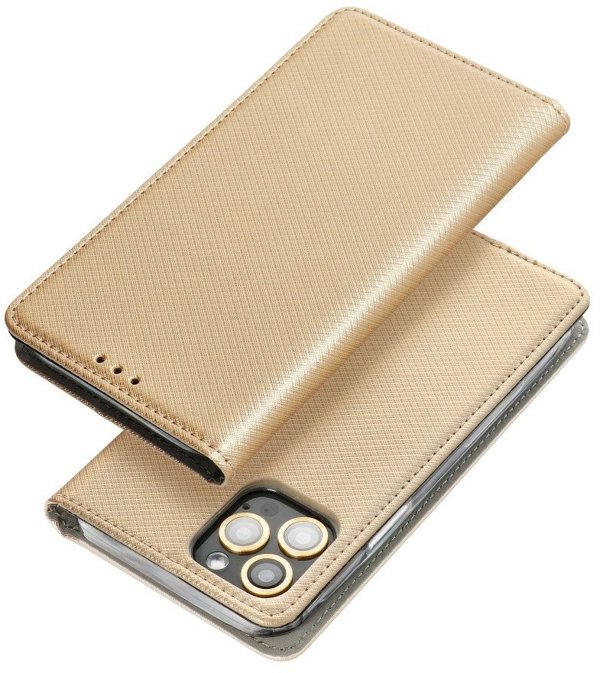 Θήκη Kabura SMART CASE Book για MOTOROLA G86 5G χρυσό