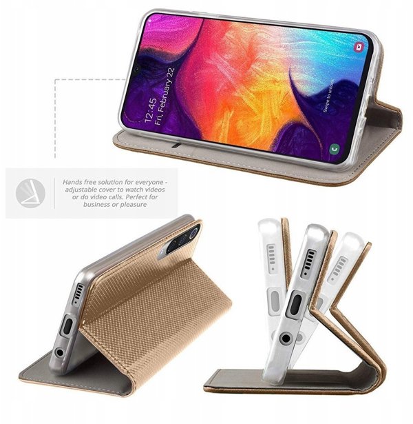 Θήκη Kabura SMART CASE Book για MOTOROLA G86 5G χρυσό