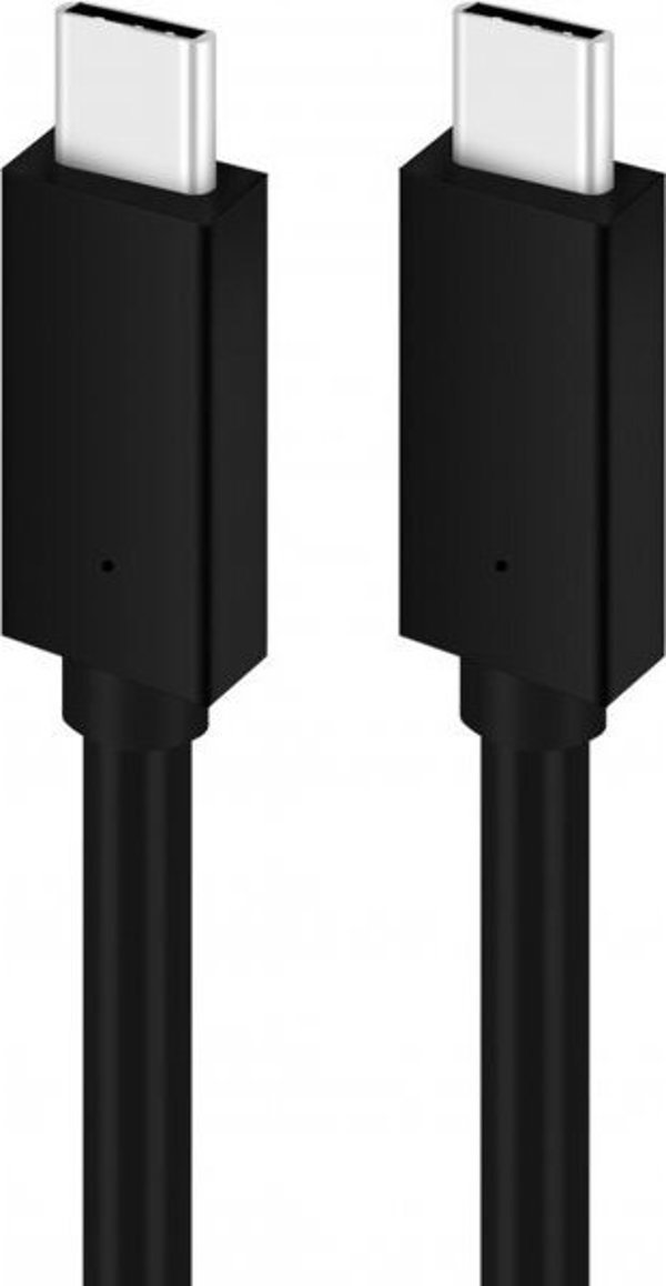 Καλώδιο USB Platinet USB-C - USB-C 1 m Μαύρο (PUCC5A1B)