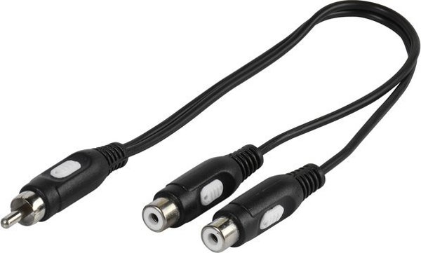 Καλώδιο Vivanco Vivanco καλώδιο 1xRCA - 2xRCA 0.2m (46027)