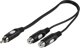 Καλώδιο Vivanco Vivanco καλώδιο 1xRCA - 2xRCA 0.2m (46027)