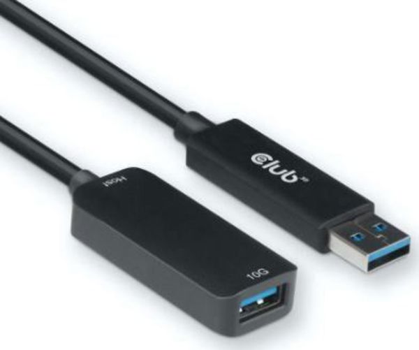 Club 3D Καλώδιο USB-A σε USB-A, 5m, USB 3.2 Gen 2, Μαύρο (CAC-1411)