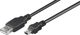 Καλώδιο USB Goobay USB-A - miniUSB 3 m Μαύρο (50768)