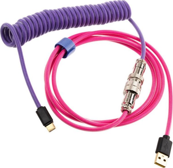 Καλώδιο USB Ducky USB-A - USB-C 1.8 m Μωβ-Ροζ (DKCC-JKCNC1)